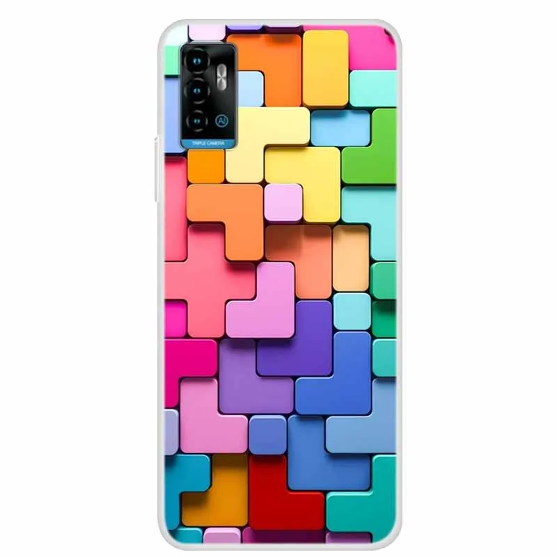 For ZTE Blade A71 Case Luxury Bumper Silicone TPU Soft Cover Phone Case For ZTE Blade A71 A7030 Shockproof Love Coque etui Funda