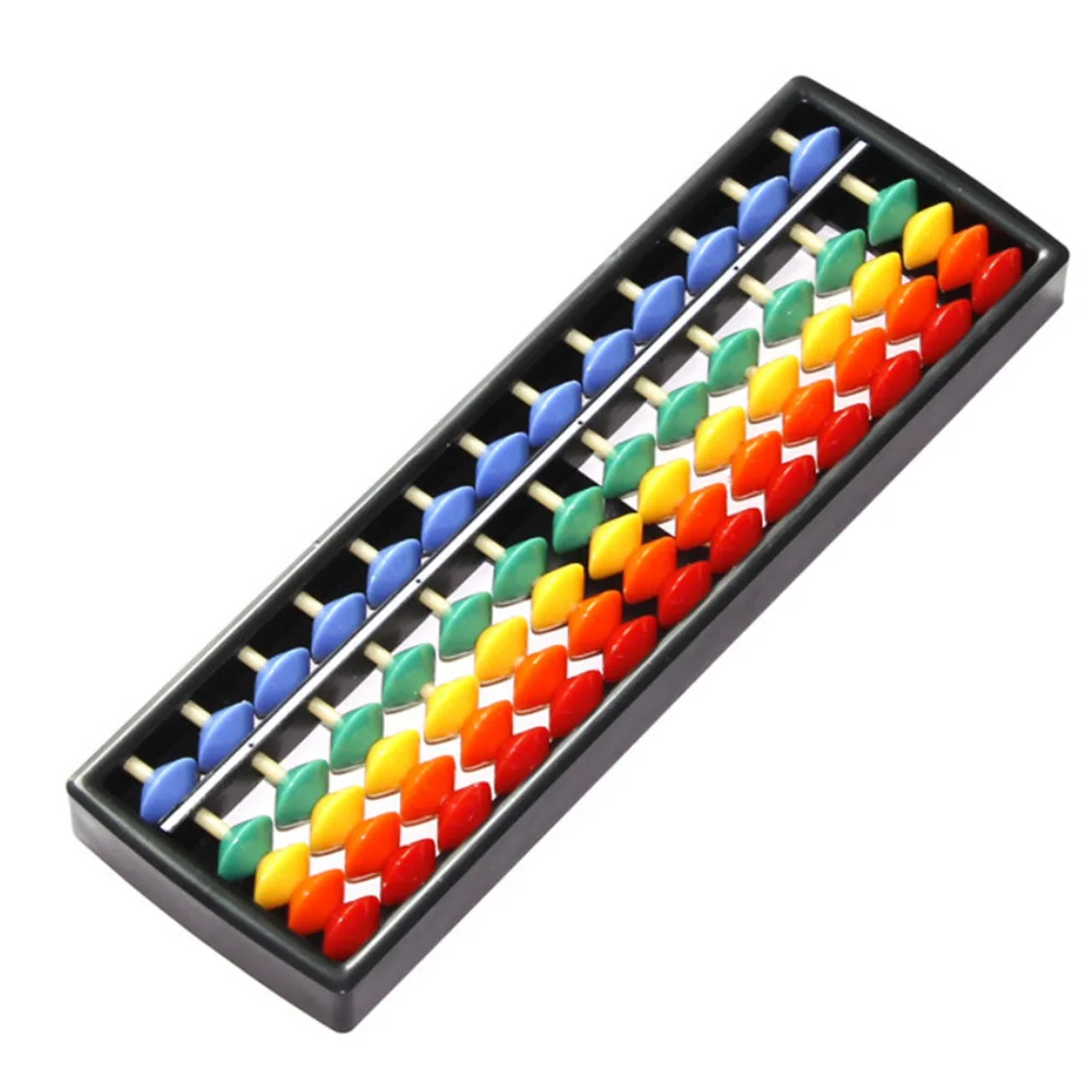 3 pçs ábaco colorido de 15 dígitos aritmética de plástico leve para crianças ferramenta de cálculo portátil ábaco para aprender cérebro