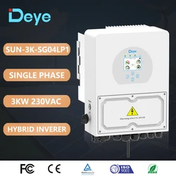 Deye 3KW Hybrid Inverter SUN-3K-SG04LP1 Single Phase 2 MPPT 24V 48V Battery With RS485/CAN 220VAC/230VAC Solar Inverter