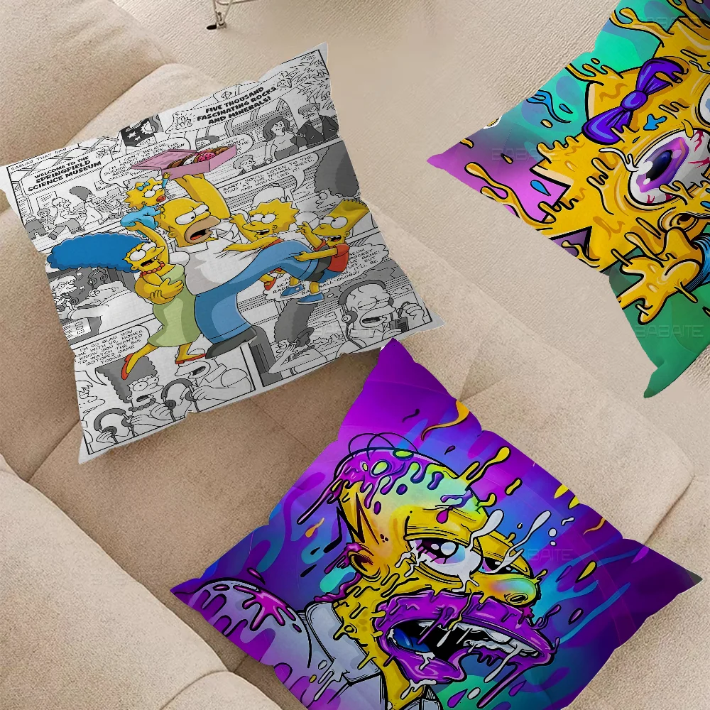 Cartoon T-The Cool S-Simpsons Cushion Cover 30x50 Polyester Sofa Cushions Decorative Throw Pillows Home Decoration Pillowcover