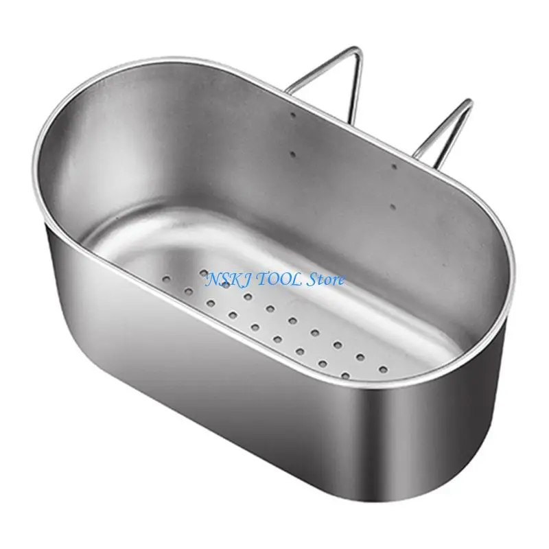 

L8RC Multifunctional Stainless Steel Sink Drain Strainer Basket Sink Basket For Kitchen Bathroom Support Corner Basket