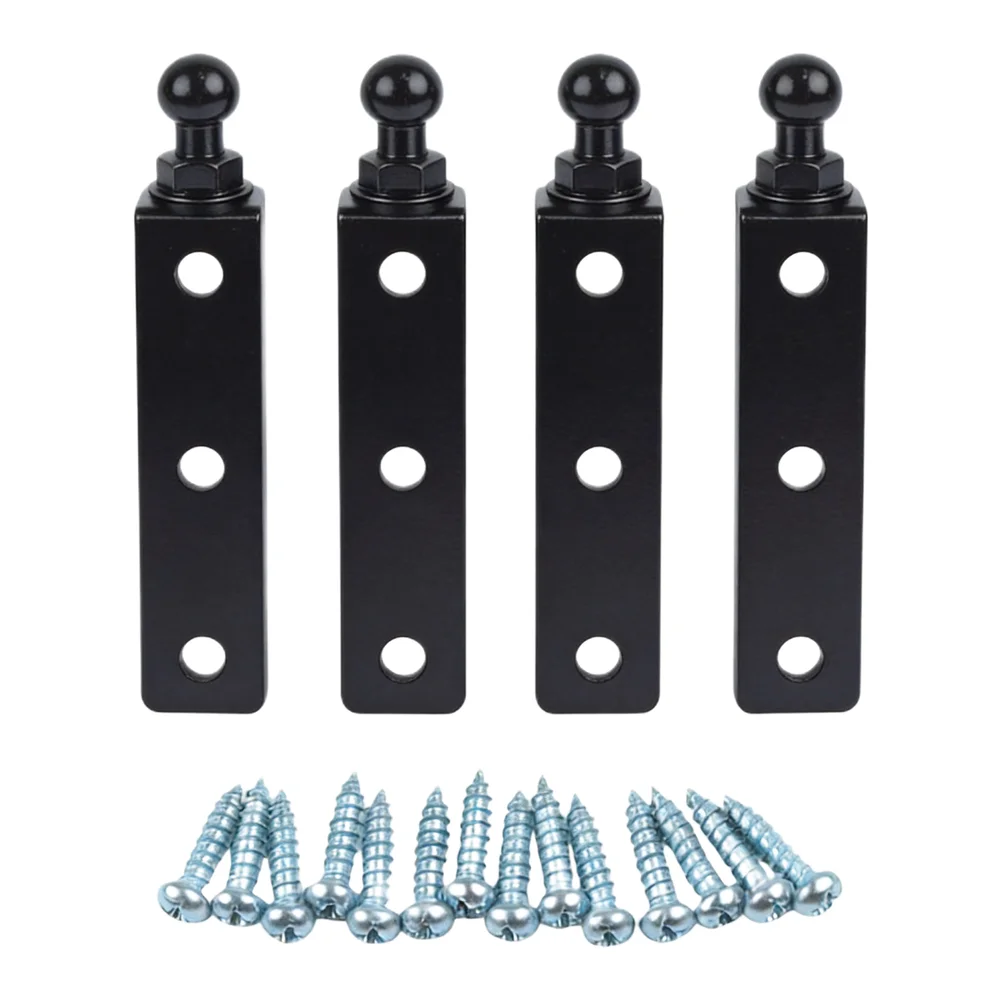 Multi Functional 10mm Ball Stud Mounting Bracket Set for Gas Struts L Type and Flat Shapes Provided Along with Fasteners