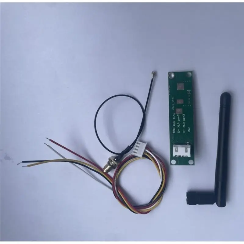 【AA86】Wireless For DMX512 2.4Ghz Transmitter Receiver Module 5Pcs 2 In 1 PCB Board With Antenna For DMX Stage Lighting