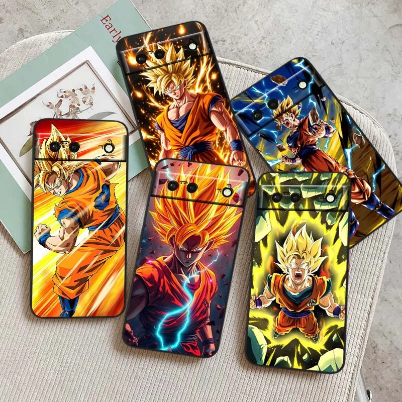 

Dragon Ball Saiyan Luxury Hot For Google Pixel 9a 9 8A 8 7 7A 6 6A Pro XL 2024 5G Black Soft TPU Silicone Cover Phone Case