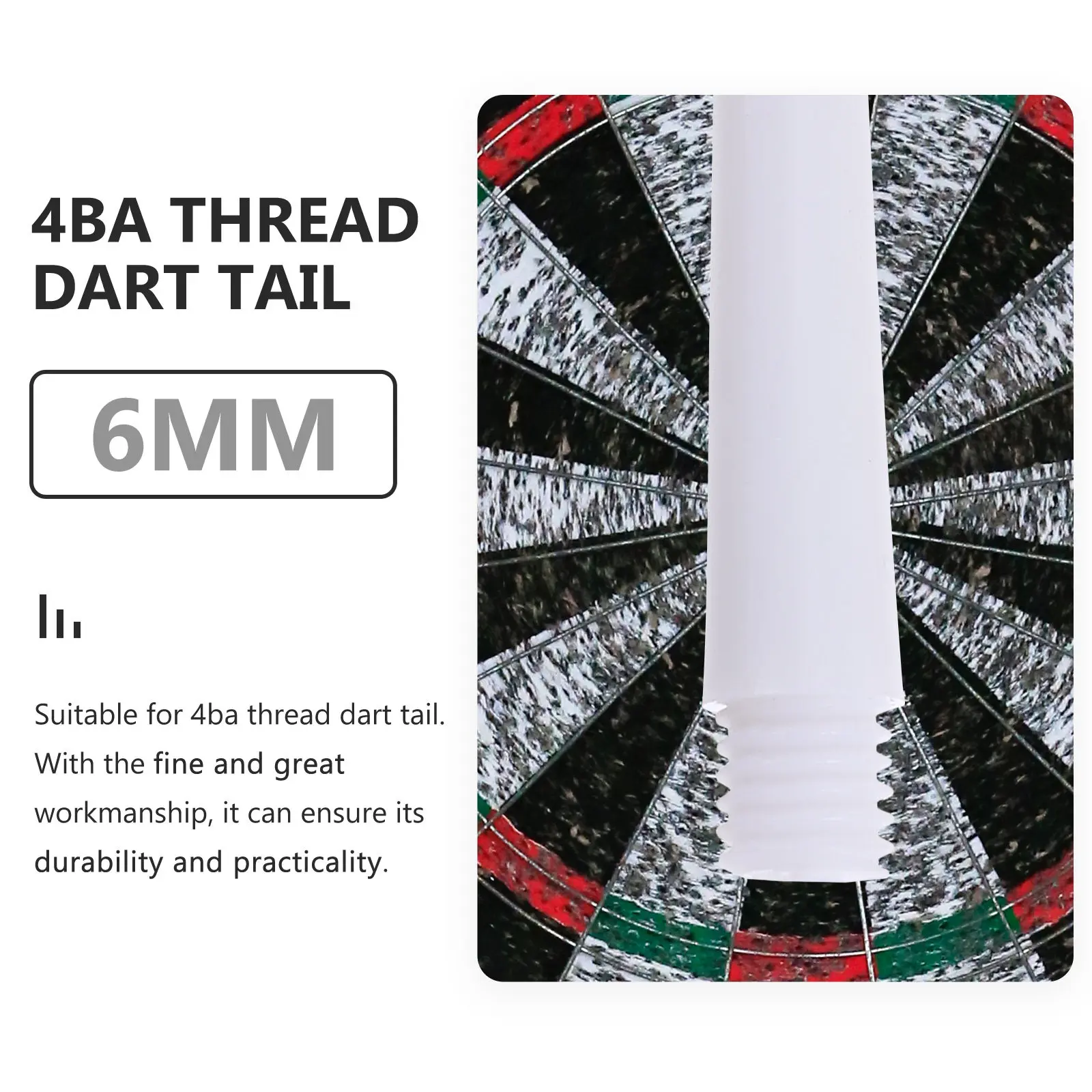 20Pcs Flights Dart Accessories Colorful Plastic Dart Tails Professional Thread Design for Smooth Flying Balance