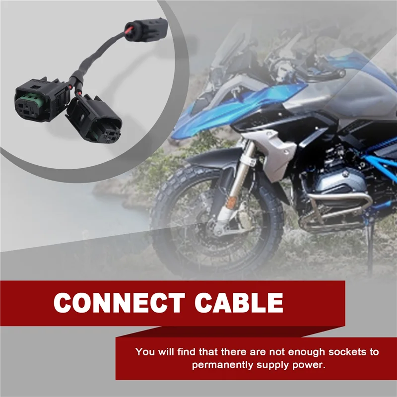 Motorcycle Quick Connect Cable Set Shunt Circuit Socket Extension Adapter For R1200GS R1250GS R 1200 1250 R RT R18