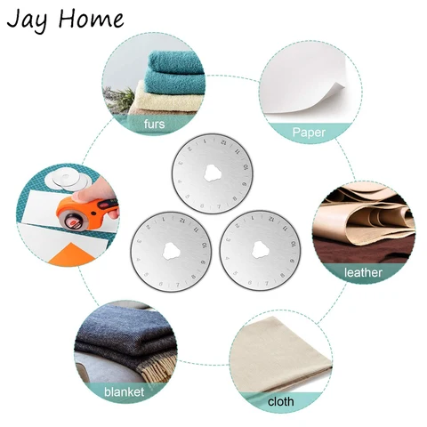 Лезвия для квилтинга JAY HOME 45 мм из нержавеющей стали — пример использования