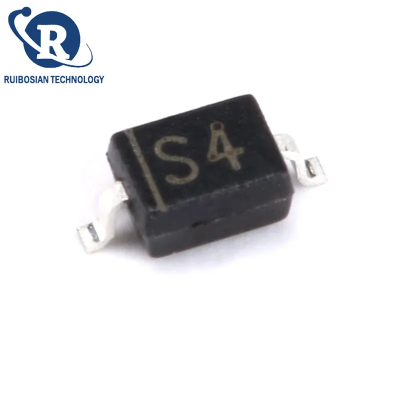 100pcs SD103AWS S4 SD101AWS S1 RB551V-30 D BAT54WS L9 1SS404 S51 SOD-323 SMD Schottky Diodes