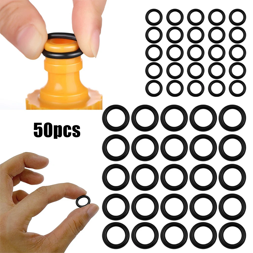 

50Pcs/Set 1/4 M22 + 3/8 O-Rings For Pressure Washer Hose Quick Disconnect O-Rings Gasket Rubber Sealing Ring Kit
