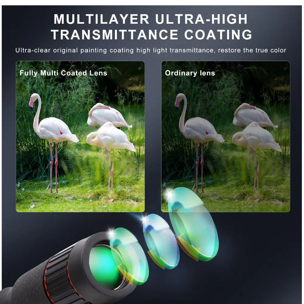 Universal HD Optical Cell Phone Lens Monocular Tripod Monocular Zoom Cell Phone Lens 32X Telephoto Lens Mobile Phone Lenses