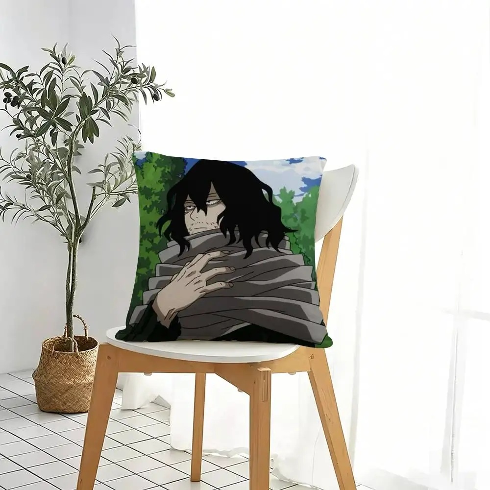 Game S-Shota Aizawa  Pillow Case Square Double-Sided Sofa Cushion Cover Bedroom Bedside Pillow Gift