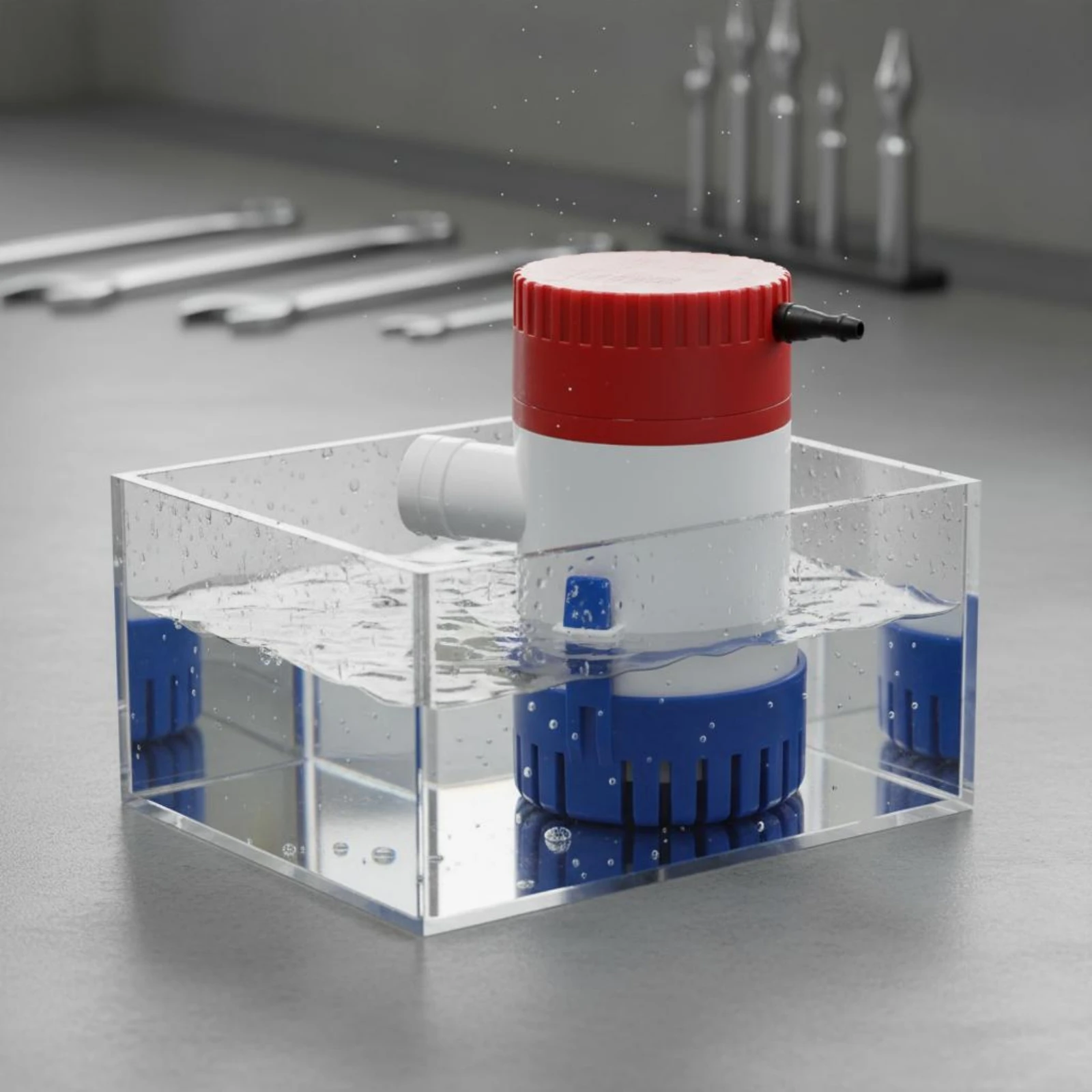 High Output Water Pump Built-in Float Switch Submersible Drainage Bilge Equipment for Efficient Marine Boat and RV Use