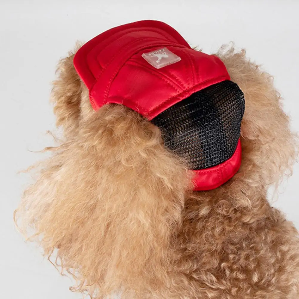 Pet Baseball Cap Breathable  Baseball Visor Hat Outdoor Sun Bonnet Cap with Ear Holes Dress Up Sports Pet Sunhat Dog Visor Cap