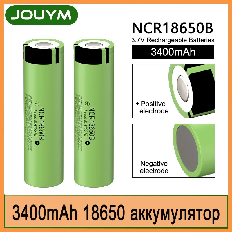 

100% New Original NCR18650 B 3.7 V 3400mAh 18650 Lithium Rechargeable Battery