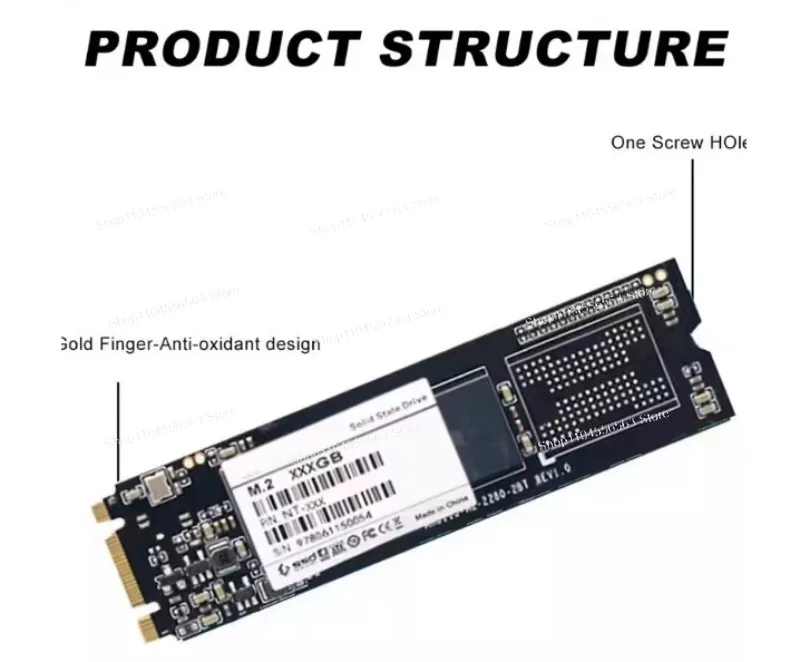 notebook universal Cross-border foreign trade 4TB/2TB M.2 NGFF interface high-speed solid state drive desktop,