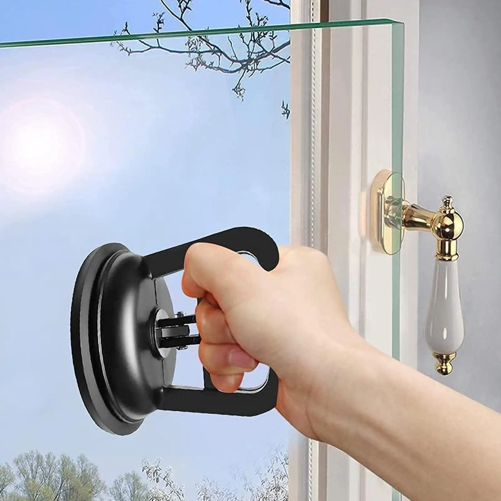 

Car Dent Puller Auto Dent Puller Kit 3 Pieces Tile Lifter Auto Body Pulling Gadgets for Object Movement Vehicle Door Trailer