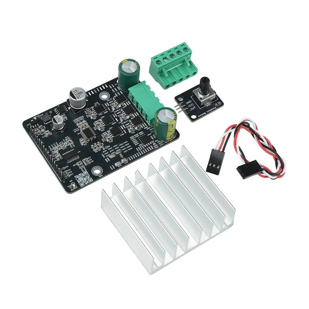 DC 6-80V 1600W BLDC Dreiphasiger DC Bürstenloser Motorcontroller PWM Motortreiberplatine Motorregler Ohne Hall – Detail 11