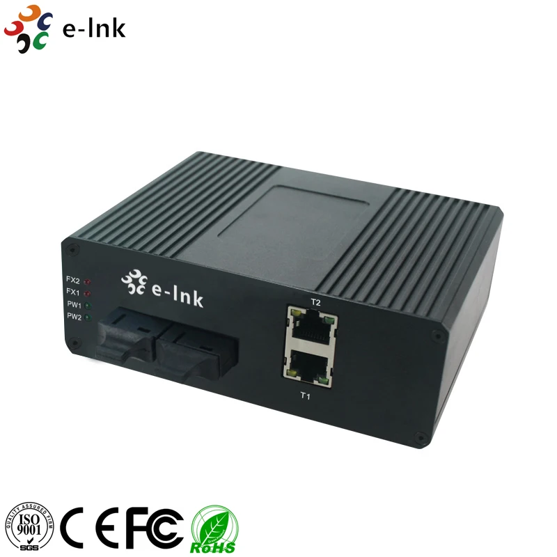 Industrial 2-Port 10/100/1000T 802.3at PoE + 2-Port 1000BASE-FX Ethernet Switch