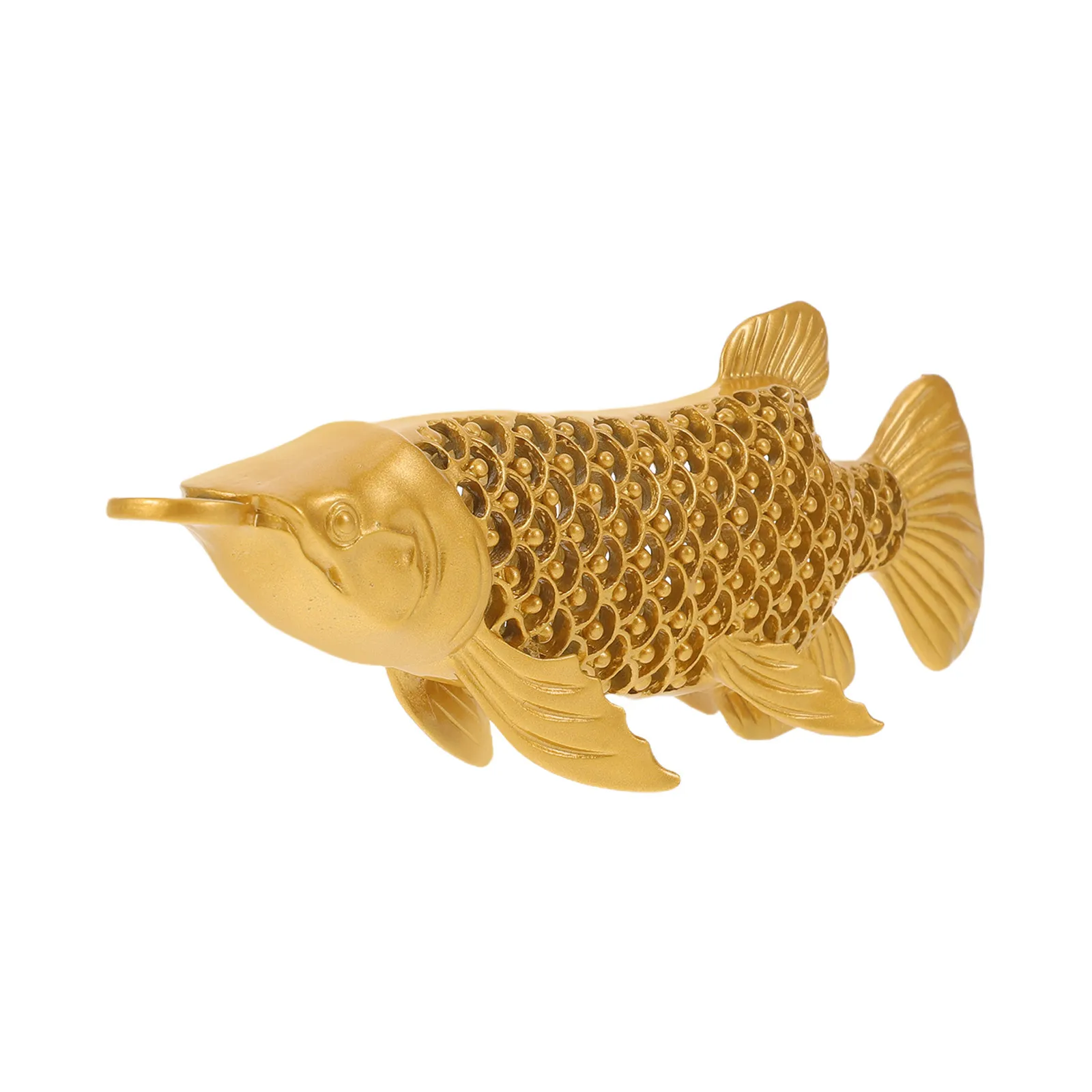 

Stunning Brass Fish Sculpture Chinese Traditional Ornament Tea Pet Table Decoration Wealth Fortune Vintage Craft