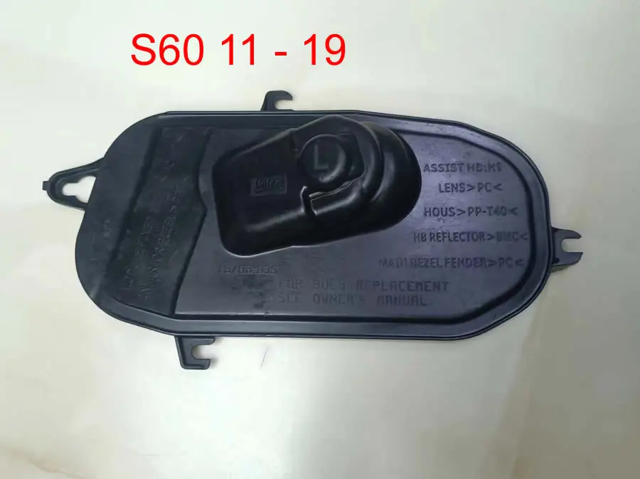 For Volvo S60 2011 2012 2013-2019 Replace Headlamp Rear Shell Dust Cover Waterproof Dustproof Seal Headlight Cap 1pcs