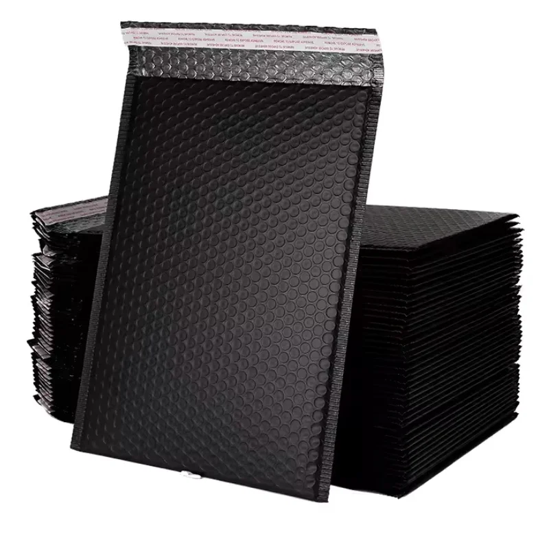 100pcs Thick Self-Adhesive Black Bubble Bag Envelope Packaging Bag Mobile Phone Packaging Bag Cosmetic Packaging Bag - view 5