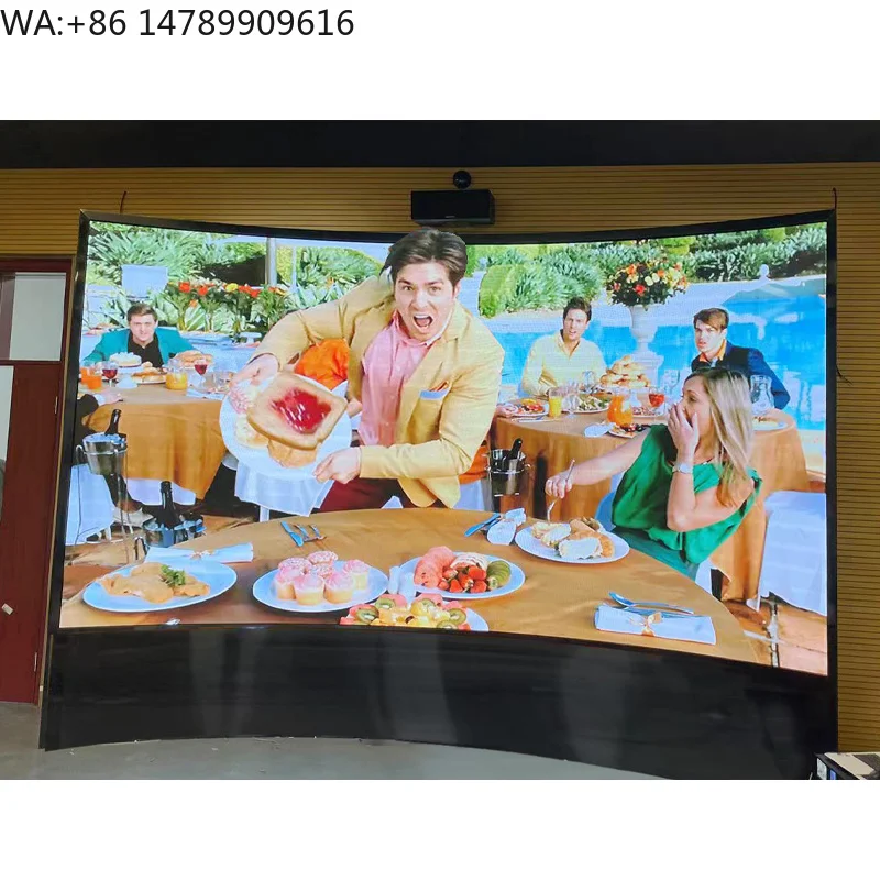 Optik Cahaya Terpolarisasi Layar LED Imersif Layar Besar 3D Dinding Layar Dalam Ruangan
