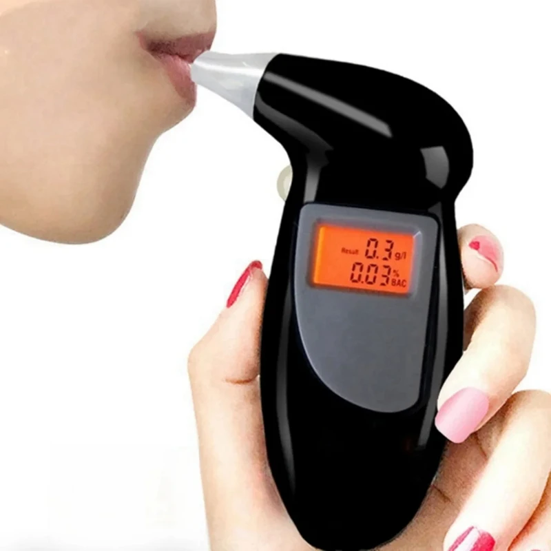 Portable Digital Display Alcohol Detector Breathalyzer Police Alcotester Backlight LED Display breathlyzer alcohol tester