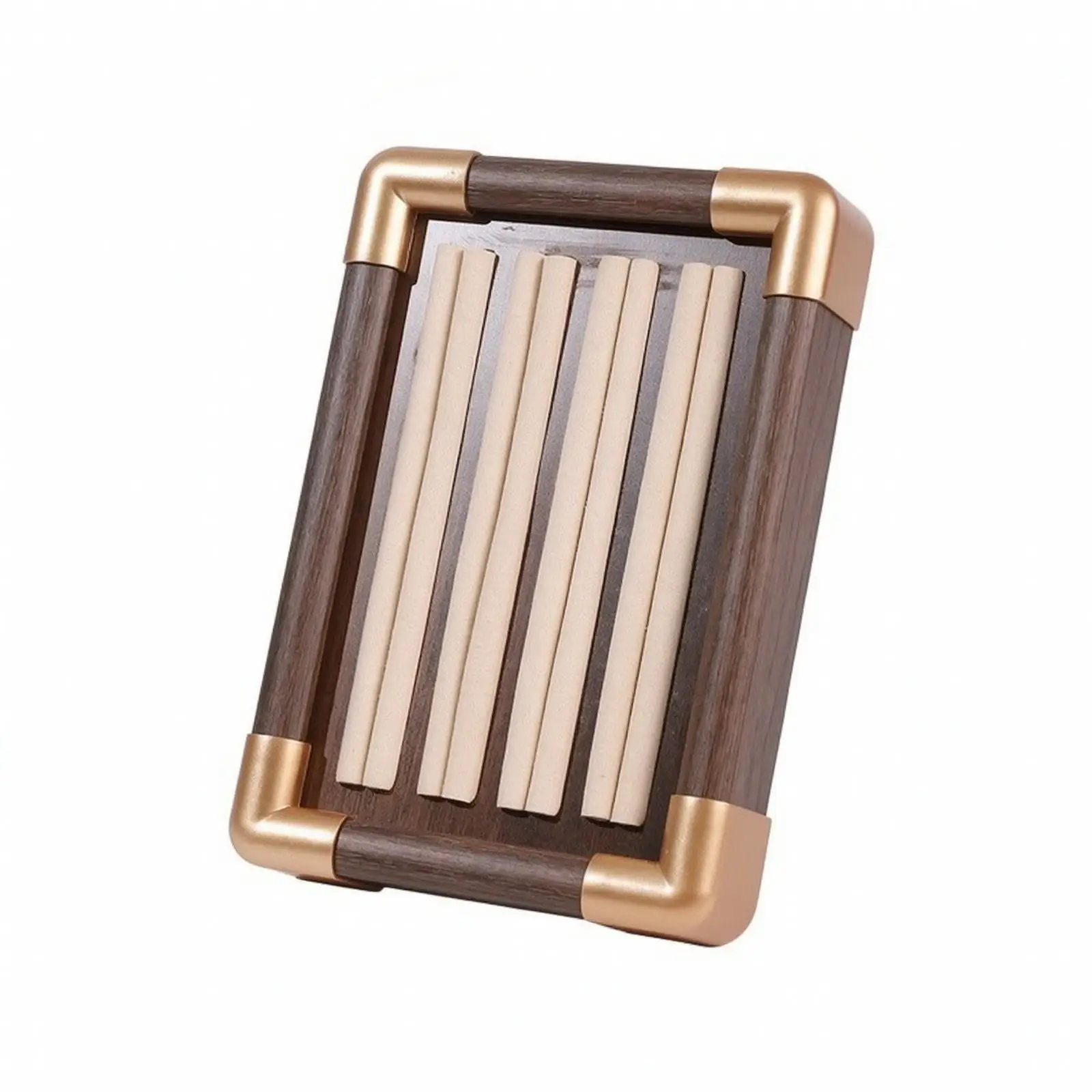 Chic Wooden Jewelry Tray | Walnut, Jewelry Tray with Velvet Lining, for Dressing