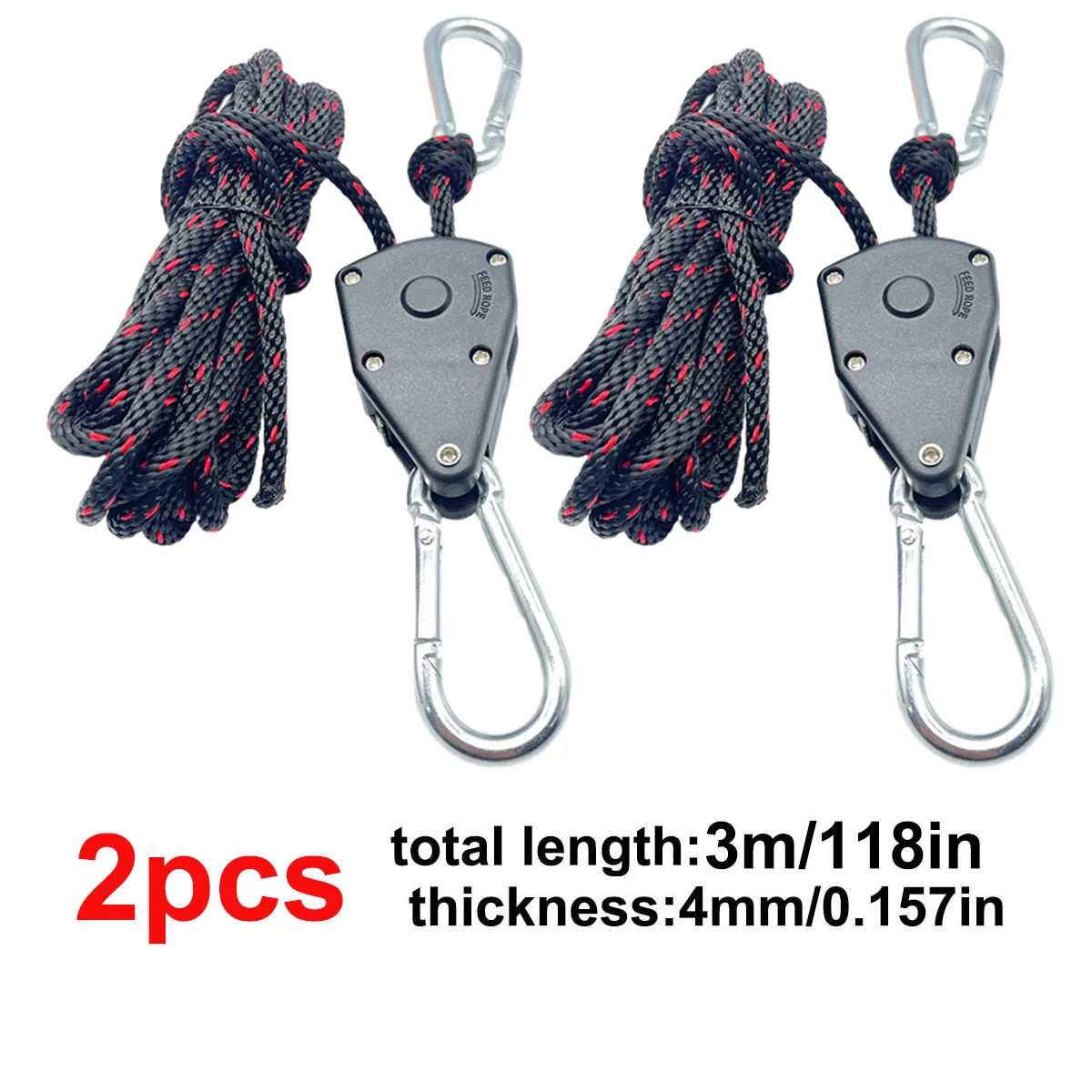 4mm Camping Tent Vastbinden Touw Spanner Bevestiging Katrol Ratel Hangers Luifel Touw Haak Luifel Gesp Touw Aanscherping Tool