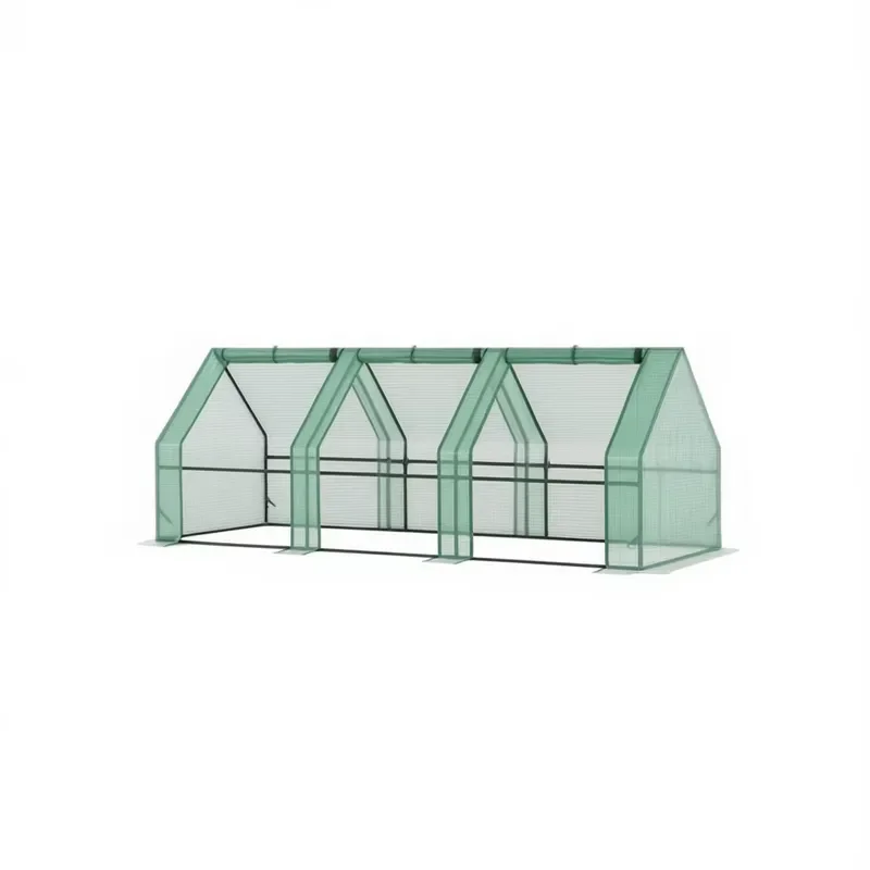Mini Walk-In Garden Greenhouse PVC Frame 4-Section for Outdoor Use