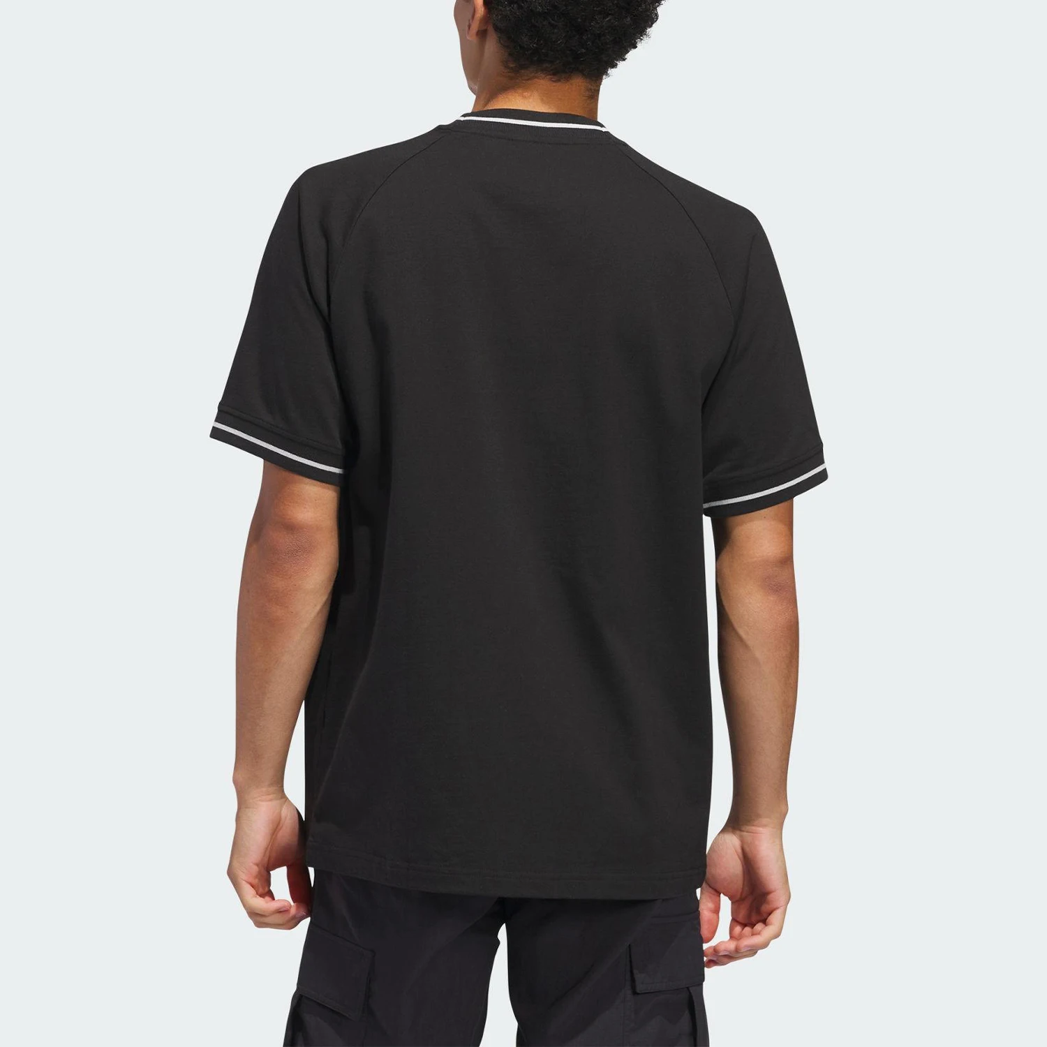 Adidas genuine clover men's breathable casual round neck loose short sleeved shirt JD2838