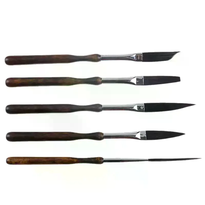1/5Pcs Pinstriping Brush High Performance Detail Brush Portable Watercolor Oil Painting Brushes For Art Drawing Hand-painted