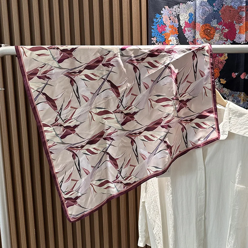 

100% натуральный шарф из натурального шелка, модный женский платок с маленькой шеей, женские шарфы-банданы для женщин, хиджаб, шаль, головной платок