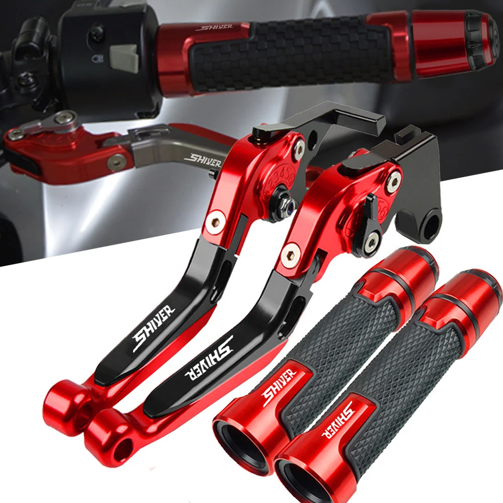 

Motorcycle Adjustable Brake Clutch Levers Handbar Hand grips For APRILIA SHIVER GT 2007 2008 2009 2010 2011 2012 2013 2014-2016