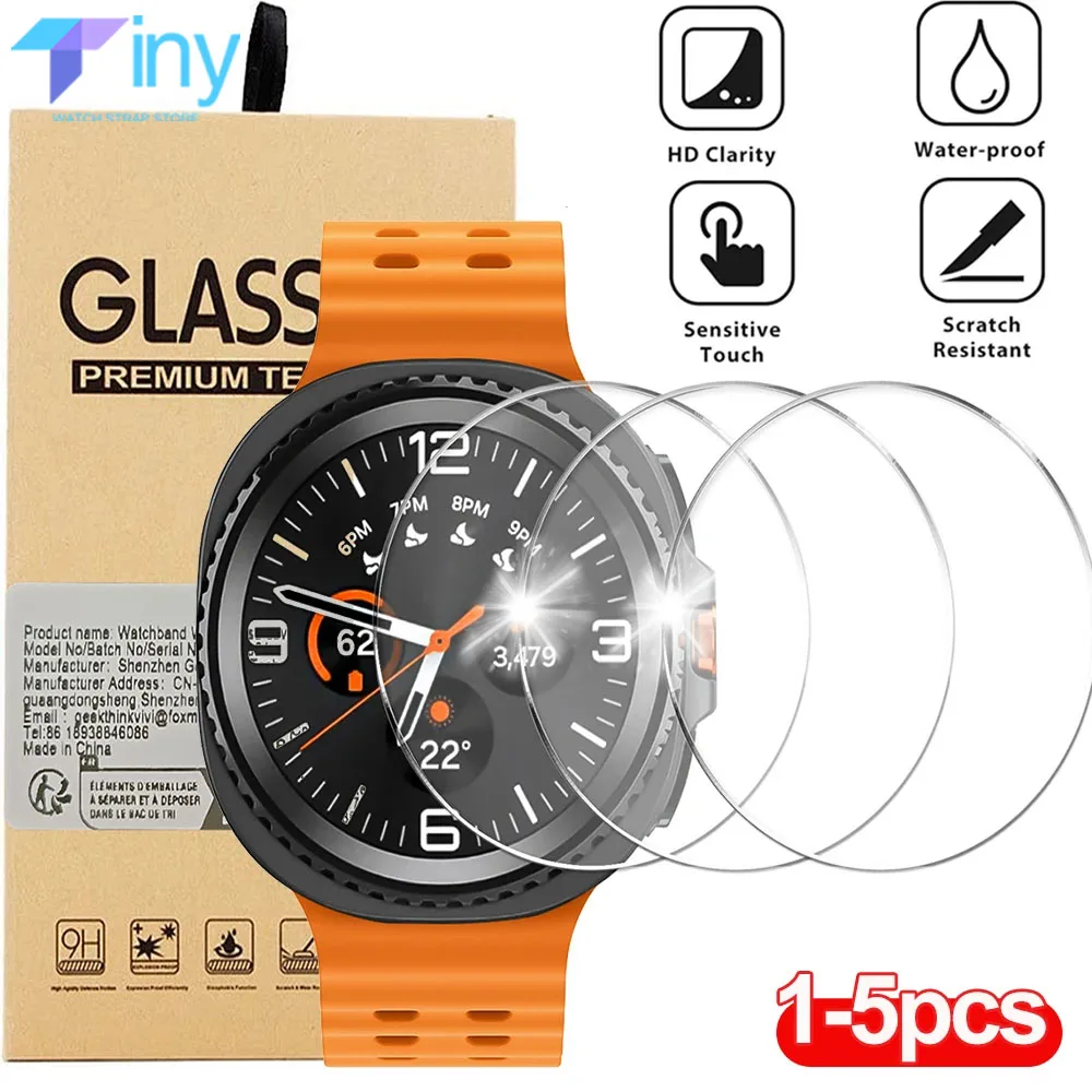 

Защитная пленка из закаленного стекла для Samsung Galaxy Watch 8 7 6 5 4 40/44 мм, 6 Classic, пленка для Galaxy Watch Ultra 2025 47 мм, защитное покрытие