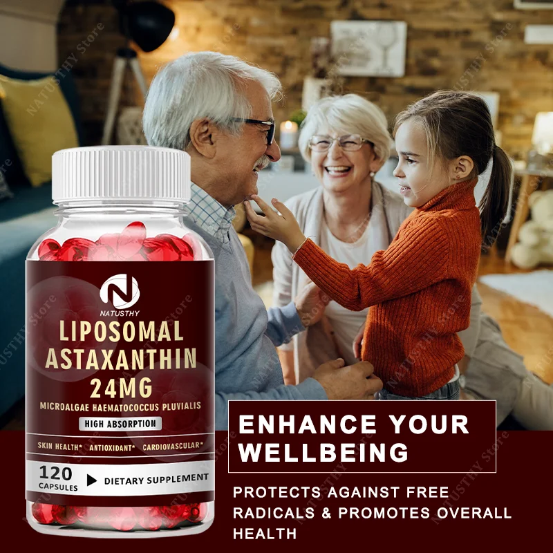 ヘマトコッカス プルビアリス アスタキサンチン カプセル - - Krill Oil Supplement のレビューと価格