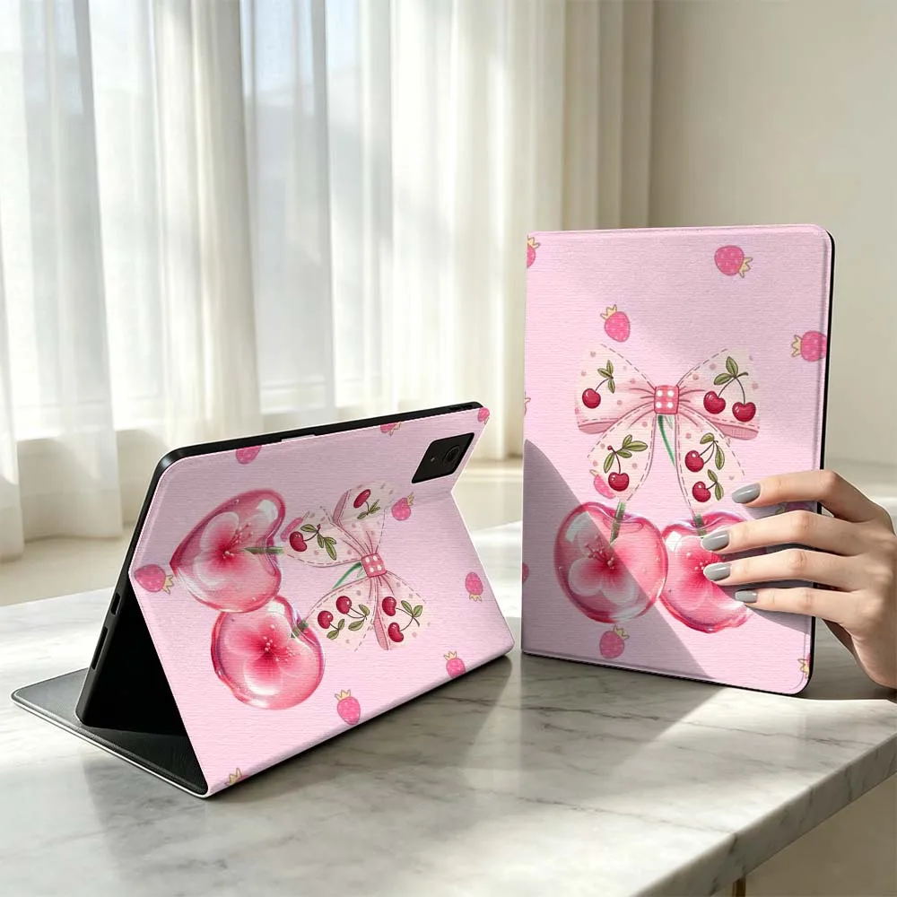 Pink Cute Cherry Fashion For Xiaomi Poco Redmi Pad 8 2 4 5 6 6S 7 7S SE Pro 14 11 11.2 12.1 12.5 Inch Tablet Case