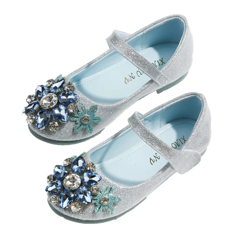 2023 Kinderschoenen Voor Meisjes Prinses Casual Glitter Babydansshow Mary Janes Casual Peuter Party Sandalen