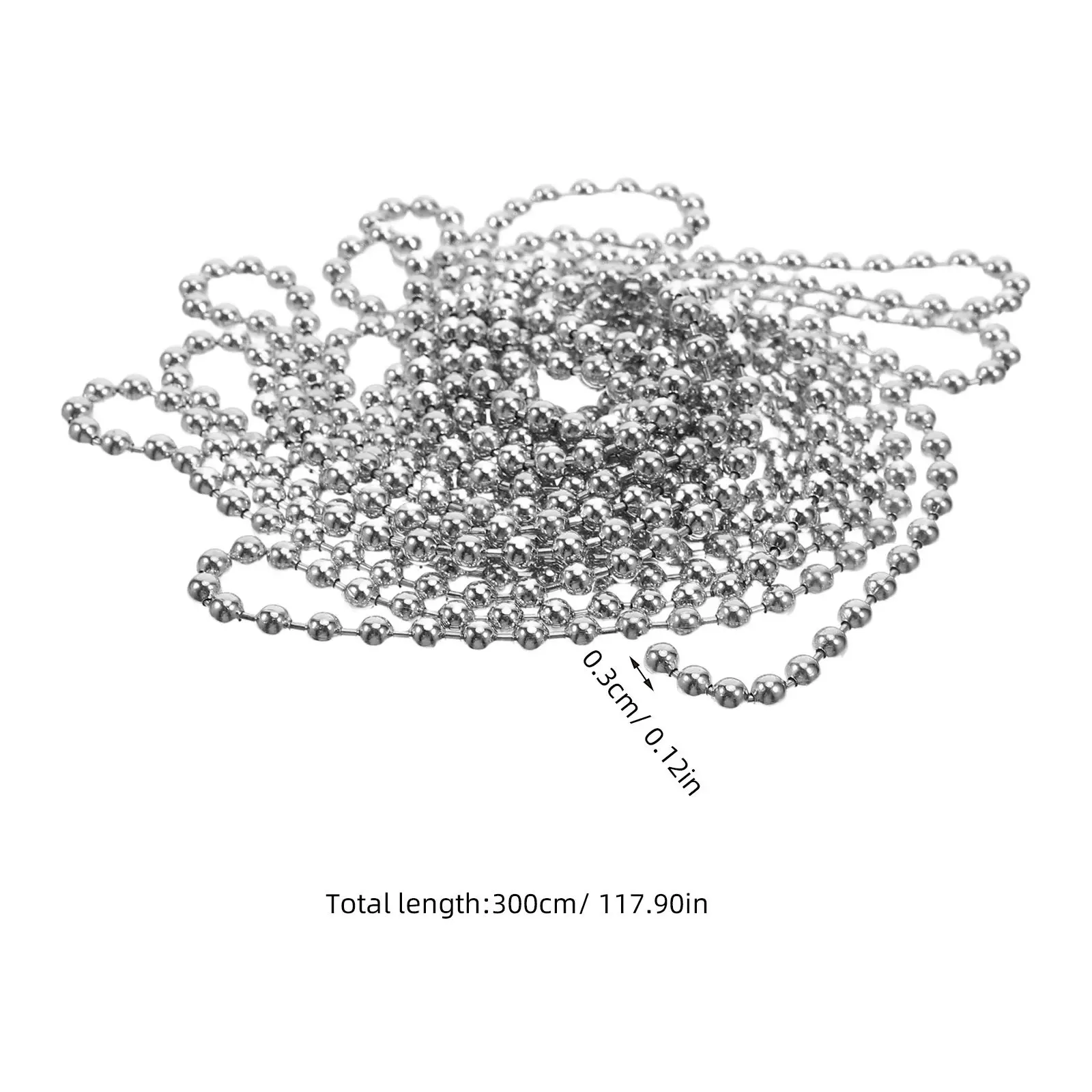 3 Meter Beaded Ceiling Fan Chain Extender Decorative Pendant Light Pull Extension Lamp Accessories Fan Chain Replacement