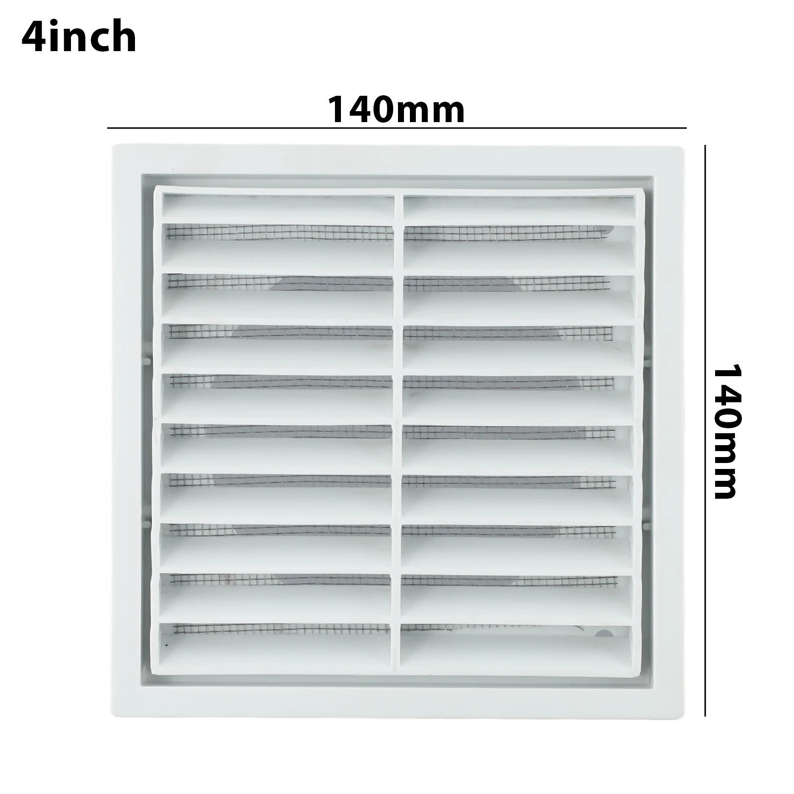 

Brand New Grille Air Outlet White 100MM/125M/150MM 1PCS Auxiliary Materials Fresh Air Exhaust Grille Air Outlet