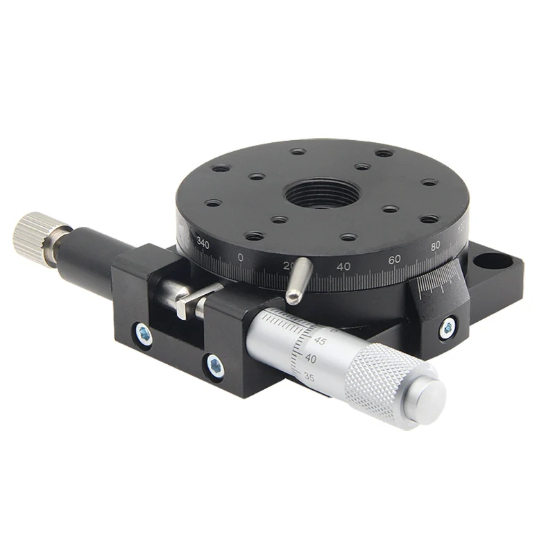 

R-axis rotary slide manual precision fine-tuning platform angle displacement adjustment dial RSP60/80/90/125