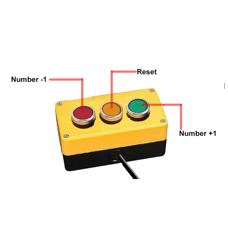 Cost-effective 4 Inch Large Parking Lot and Game Hall Digital 3 Digit Control Munual Counter with Display Led Board Number