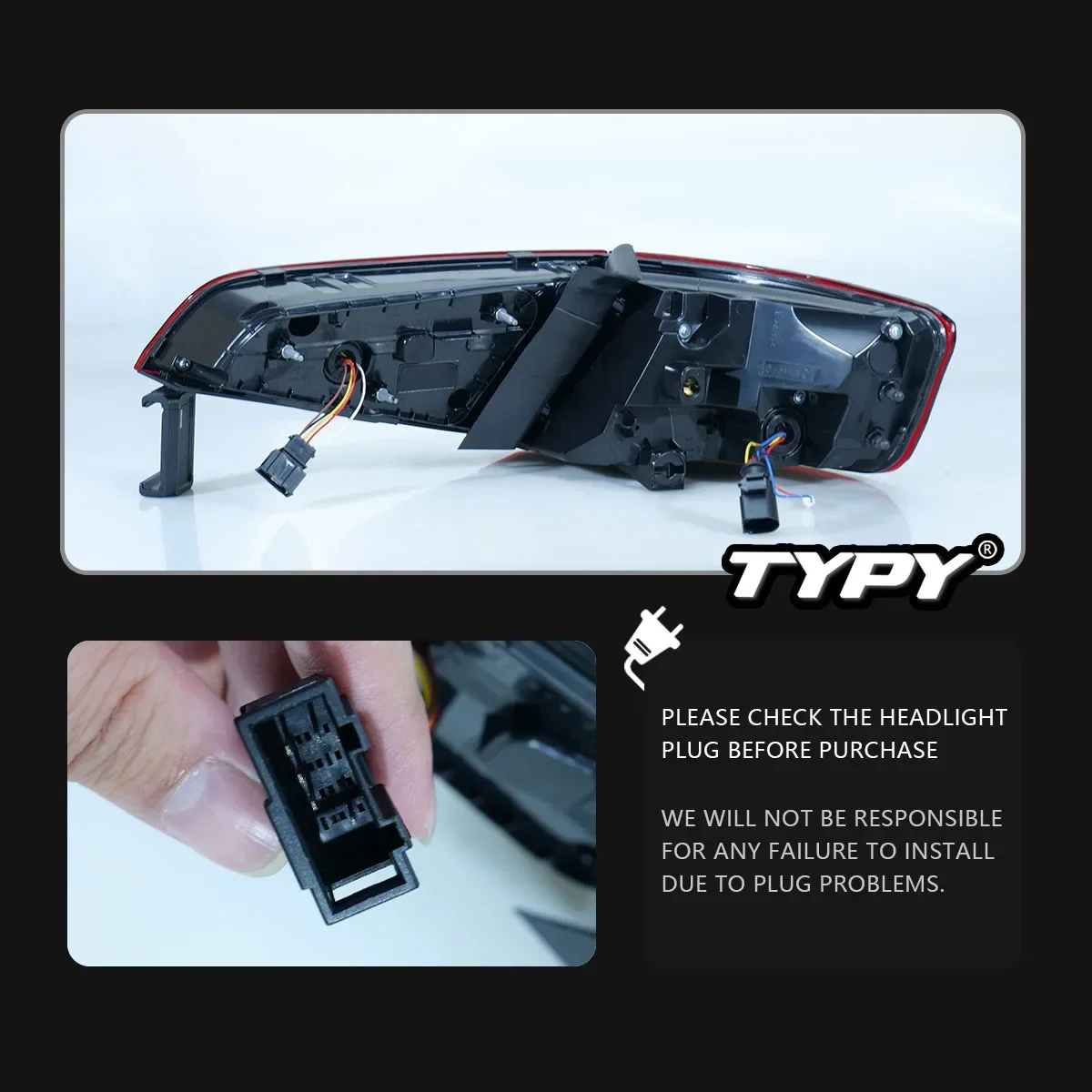 

TYPY Car For Audi A3 Taillights Sportback 2013-2019 Upgrade Modified New DRL Dynamic Turn Signal LED Taillight Auto Accessories