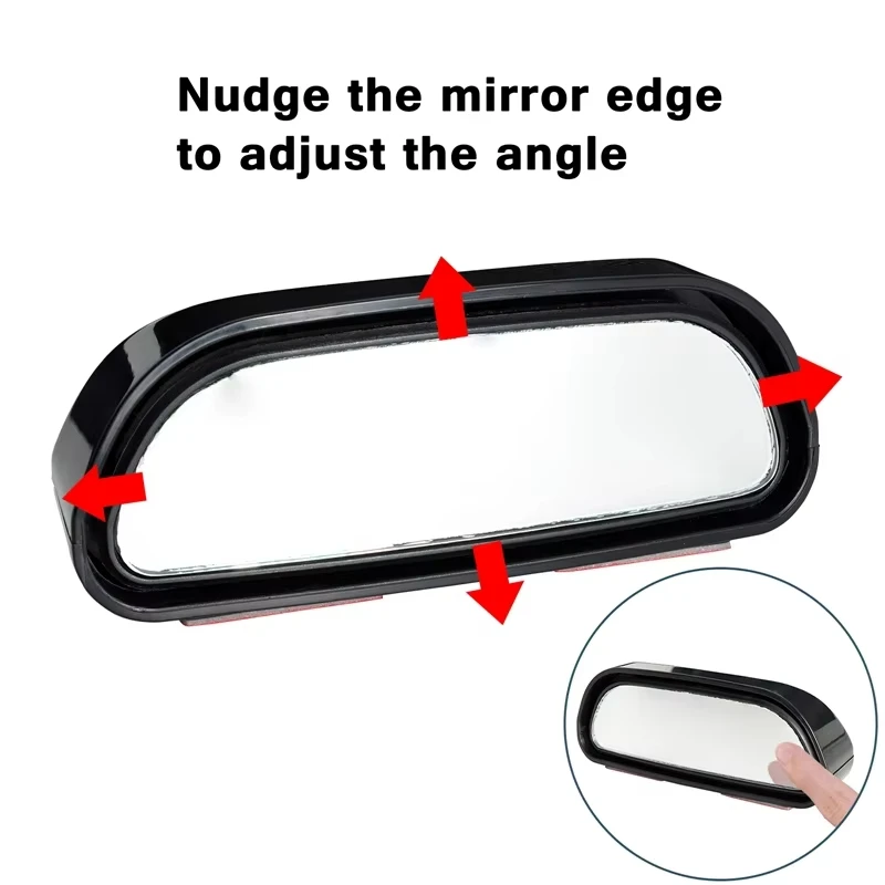 Auto Mirror Adjustable Wide Angle Side Rear Mirror Blind Spot Convex Mirrors For Car Reverse Parking Auxiliary Rear View Mirror - Image 3
