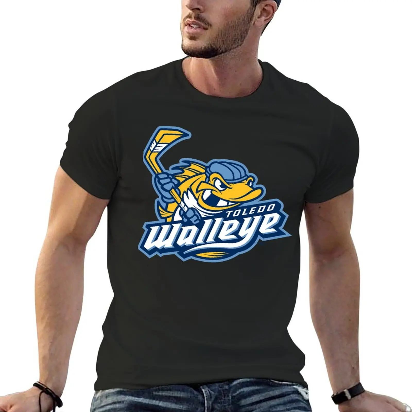 Toledo Walleye T-shirt anime clothes oversizeds mens graphic t-shirts