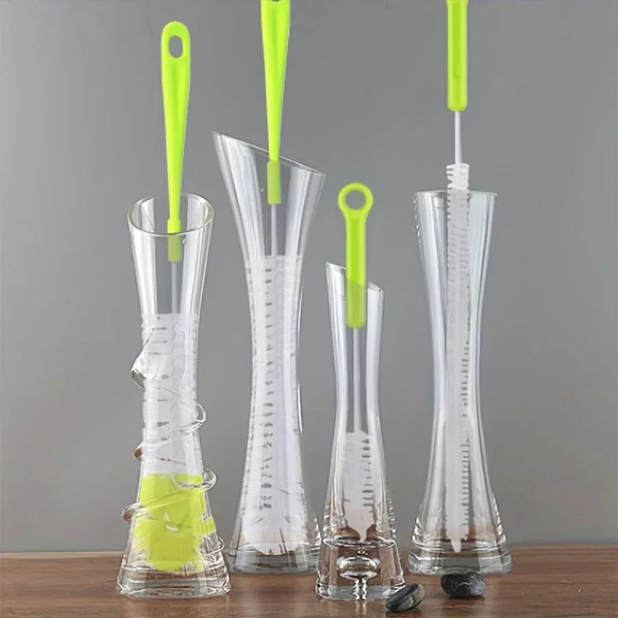8-teiliges Flaschenreinigungsbürsten-Set, Mehrzweck-Reinigungsbürsten mit langem Griff für Wein-/Bierflaschen, Thermoskannen, Krüge, Flaschen mit schmalem Hals – Detail 6