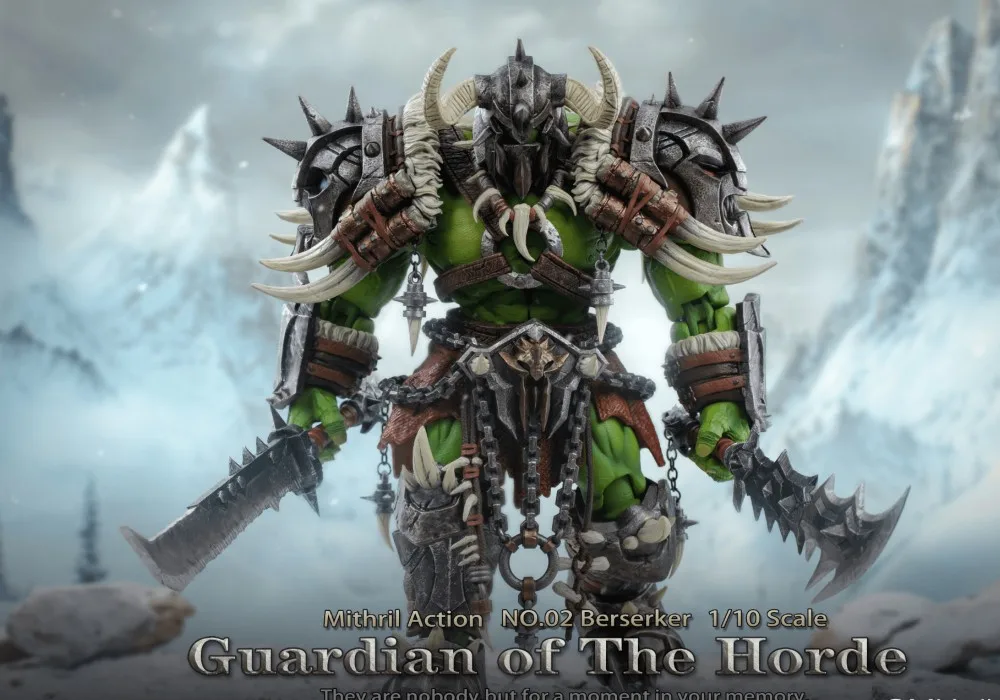 New Mithril Action Silver Studio Original Barbarian Orc Berserker Orc 1/10 Mobile Handmade Model Doll Toy Gift Collection Spot