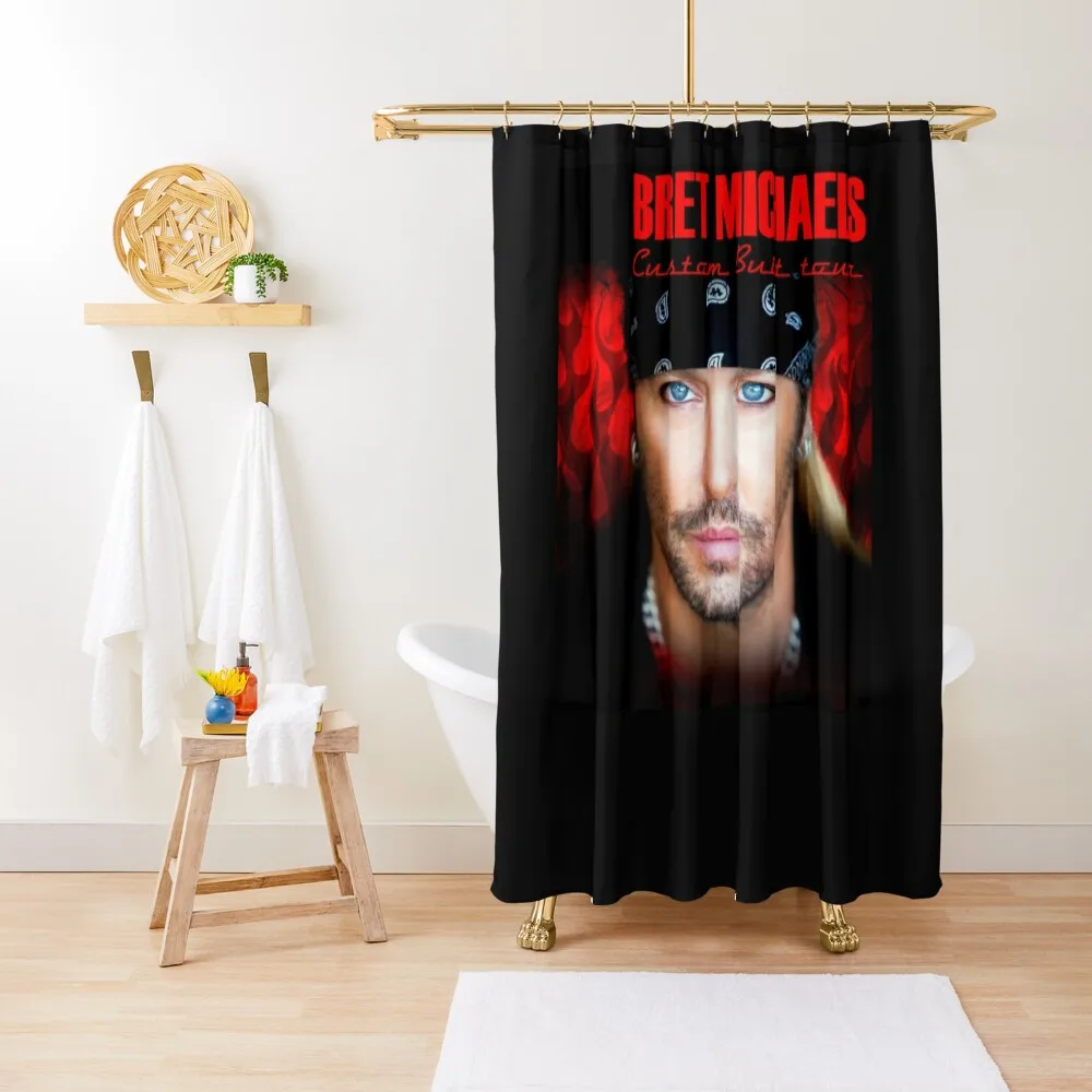 

Bret Michaels Face Tour 2019 Dedekyo 5 Shower Curtain Anime Bathroom Waterproof Shower Curtain