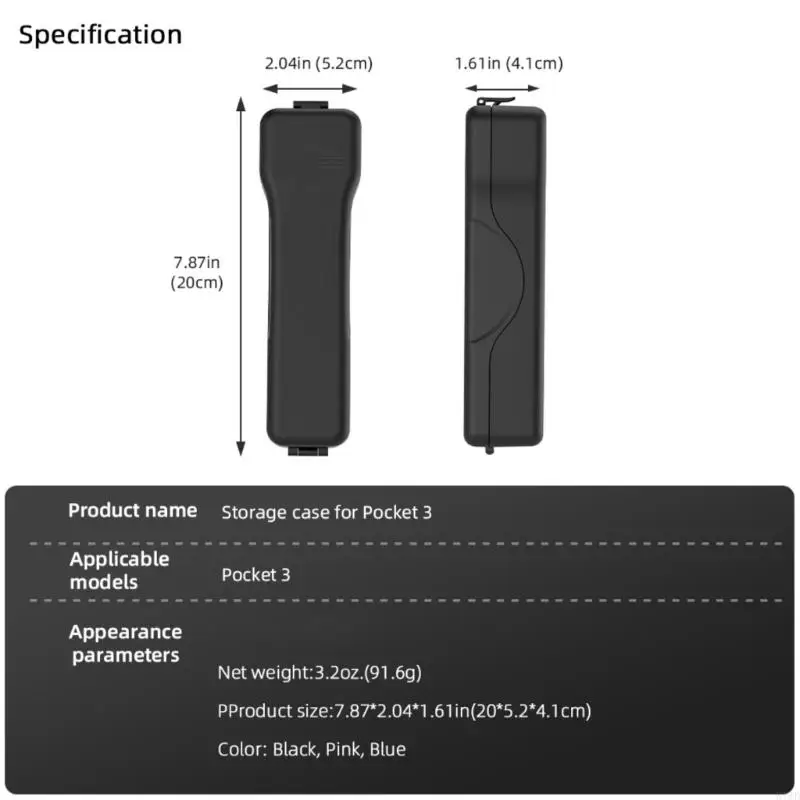 R1WD Gimbals Camera Cover for Pocket 3 Lens Caps Front Visioning Protectors