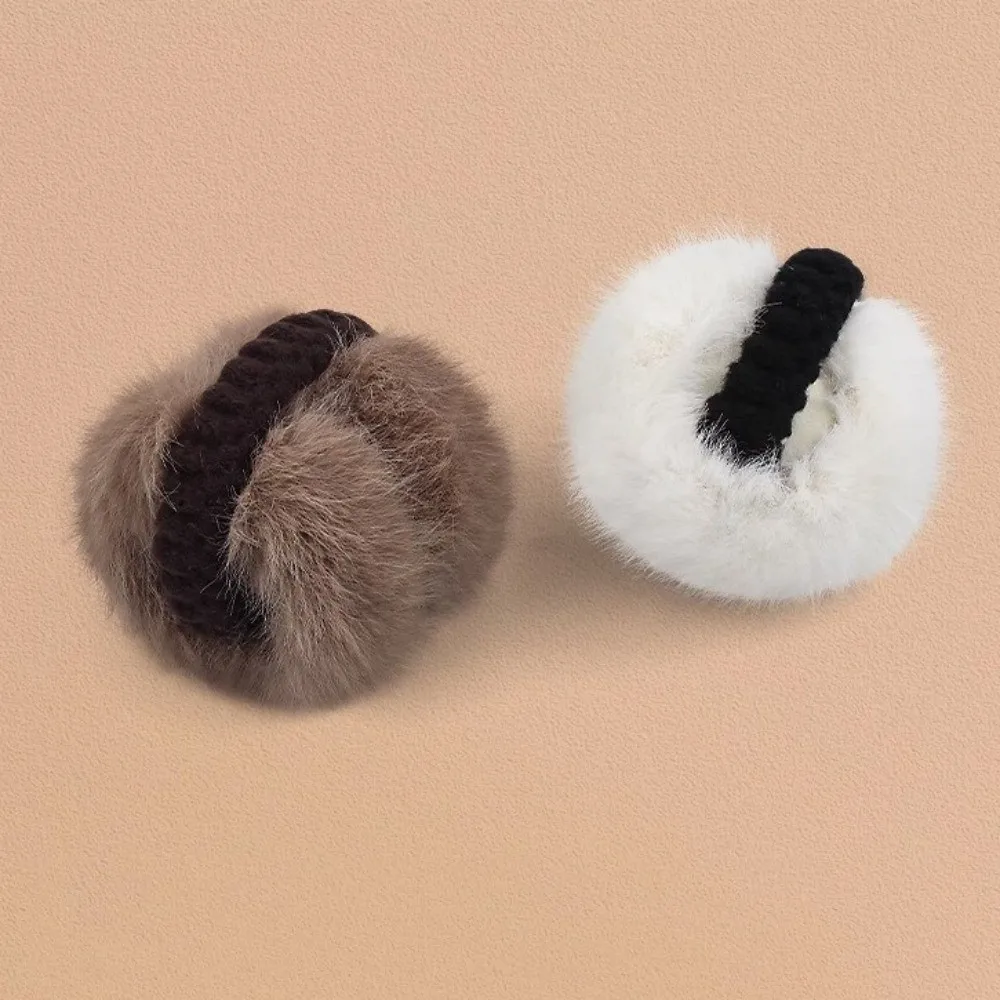 Fashion Warm Winter Earmuffs Folding Faux Fur Earflap Protection Soft Portable Ear Warmer for Men Women